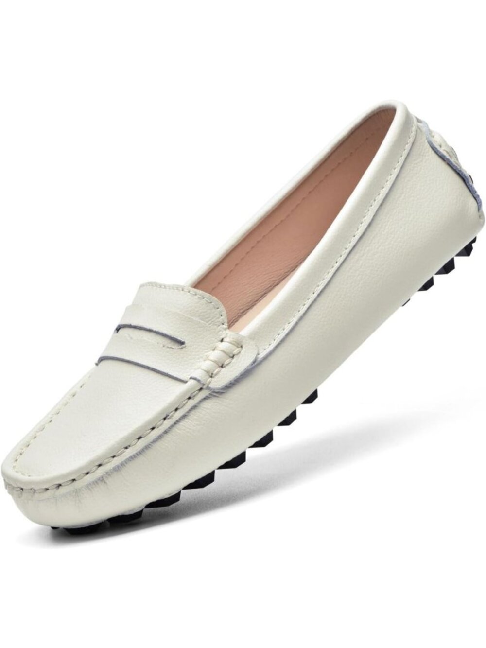 Genuine Leather Penny Loafers for Women | Classic Casual Slip-On Moccasins